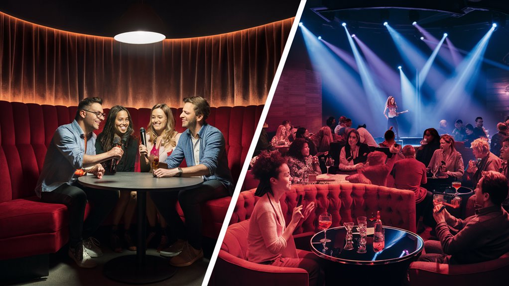 private vs open karaoke