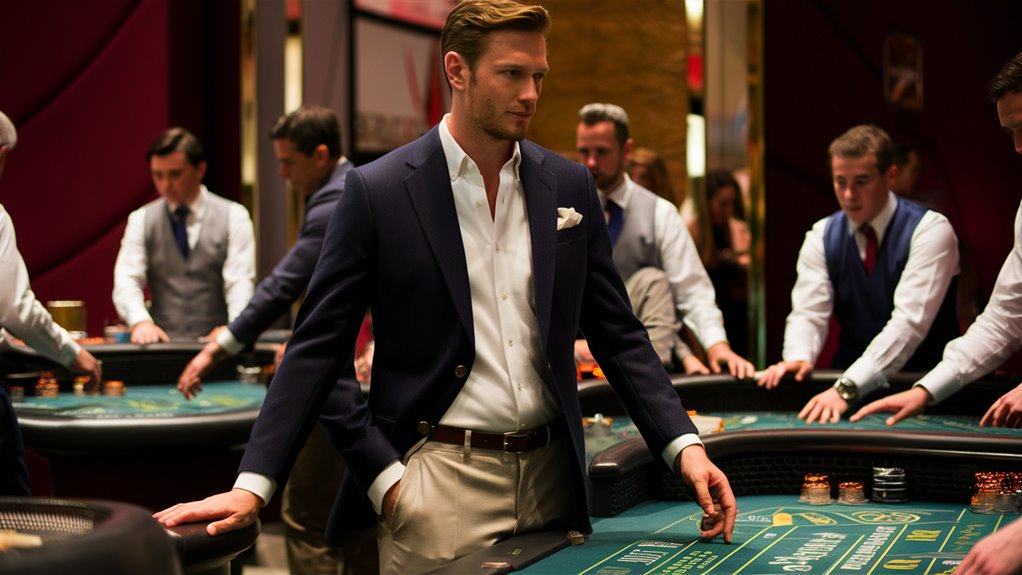 formal attire for gambling