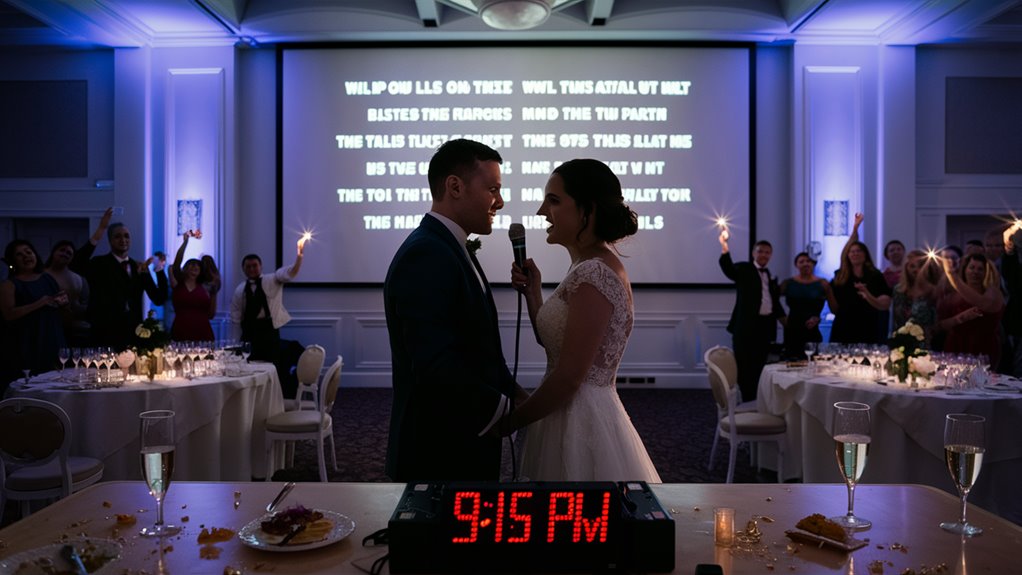 perfect moment to sing