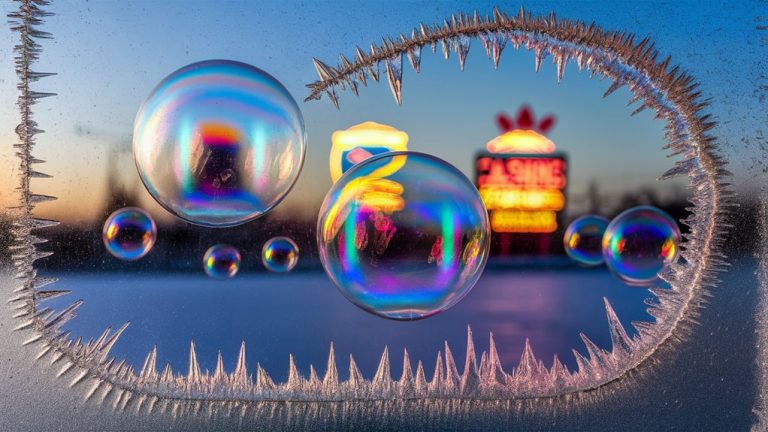 bubbling and icy contrasts