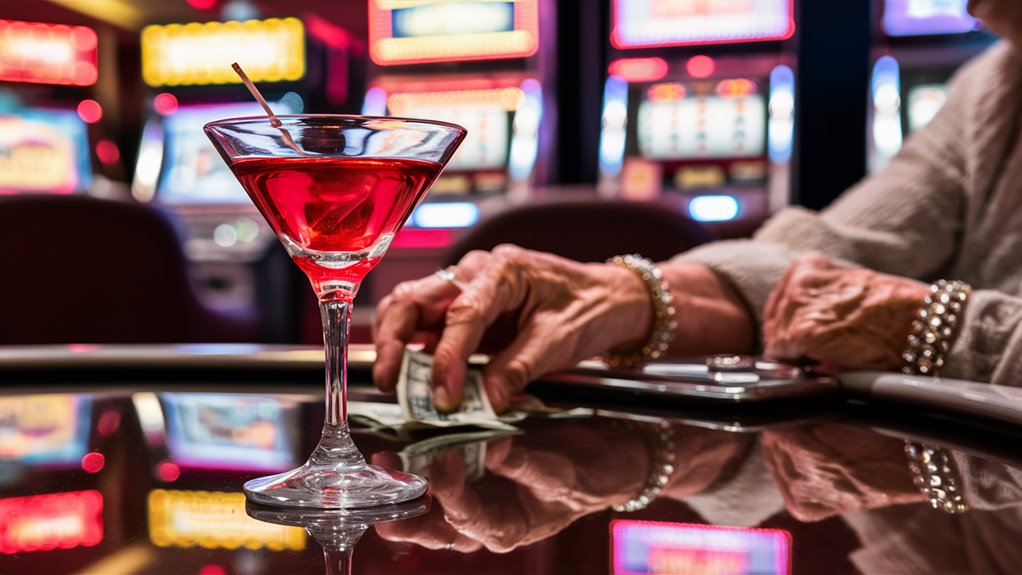 complimentary beverages encourage gambling