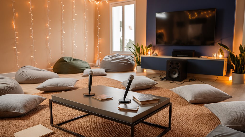 create karaoke performance area