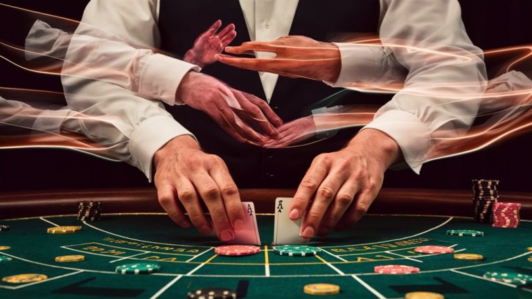 flickering blackjack strategy game