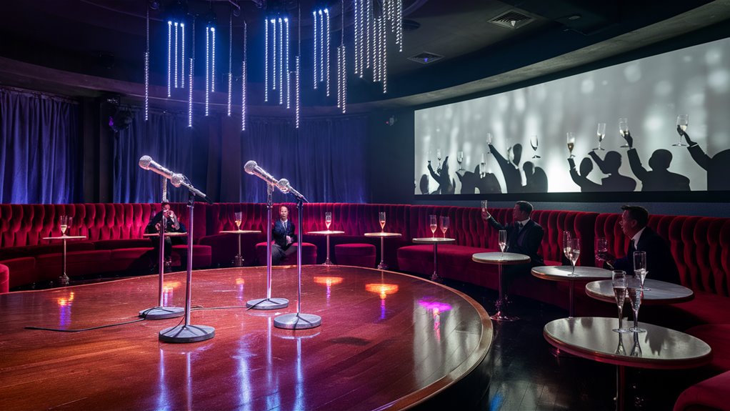 group singing party spots