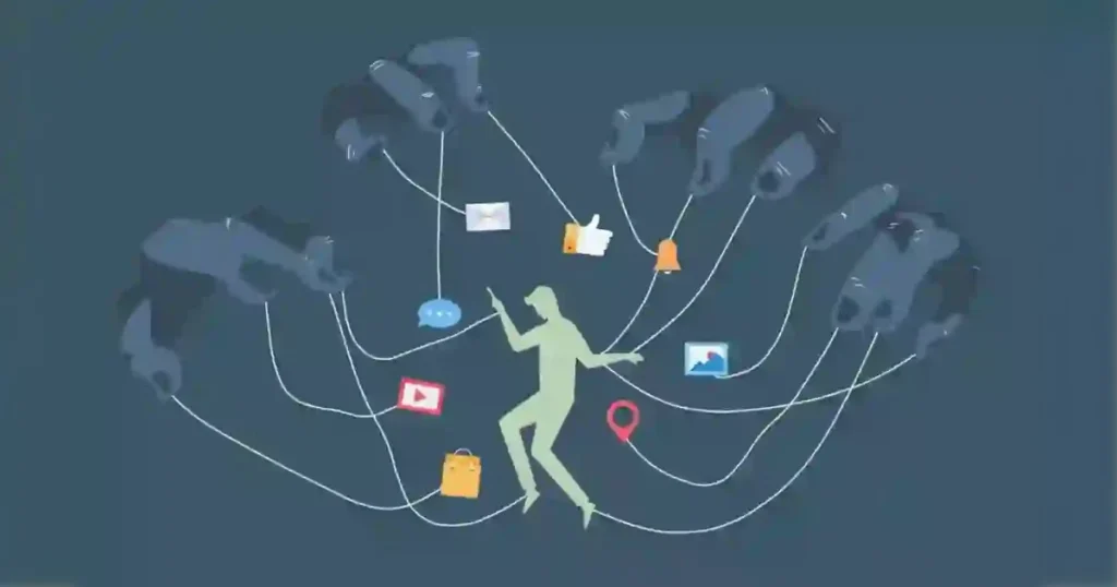 Illustration showing how repeated anonymous posts and visible engagement can create the appearance of widespread community agreement.
